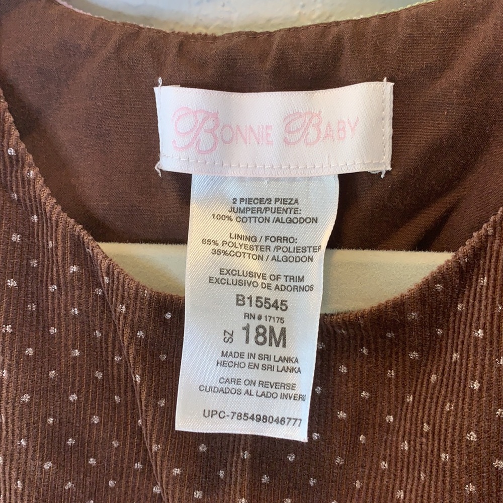 Bonnie Baby corduroy floral dress - Picture 3 of 5